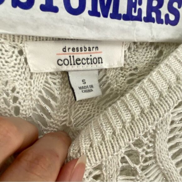 Dress Barn Women’s Crochet Knit Long Sleeve Bolero size S - Picture 3 of 4